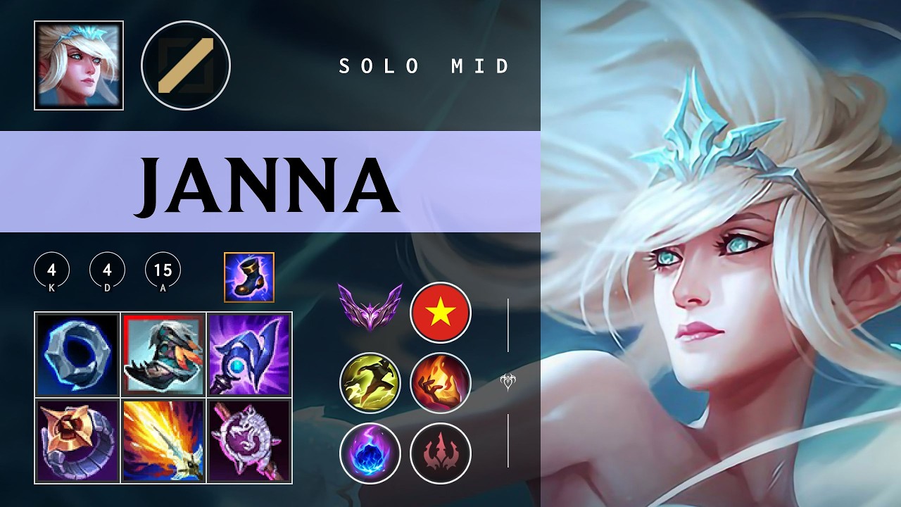 Janna Mid vs Galio - VN Master Patch 26.04