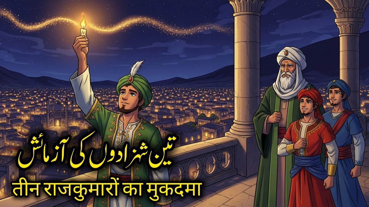 Teen Shehzadon Ki Aazmaish | Hikmat Aur Aqal Ki Kahani | Urdu Moral Story For Kids