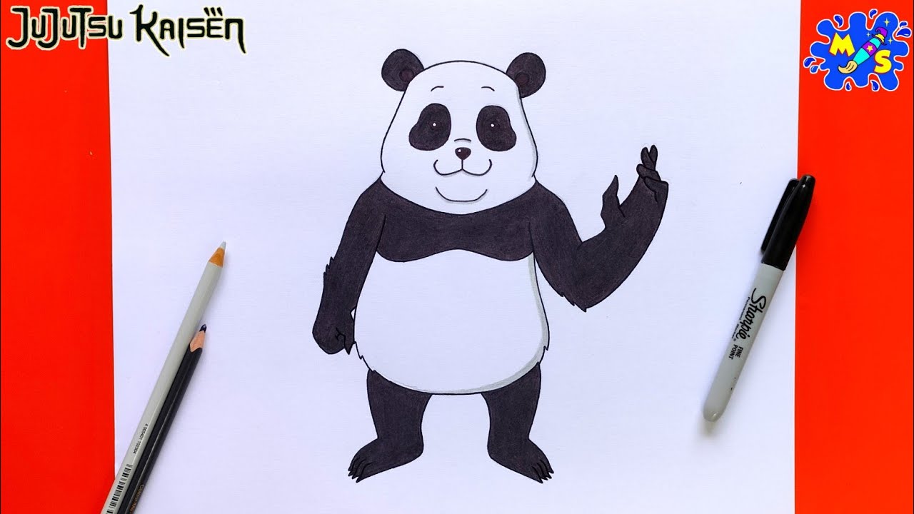 Panda Drawing || How to Draw Panda from Jujutsu Kaisen