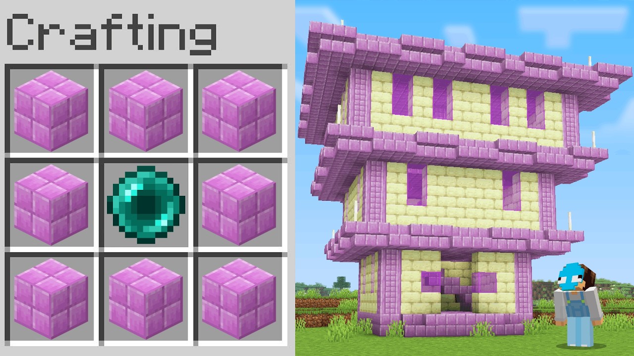 Minecraft Manhunt, But You Craft Structures...