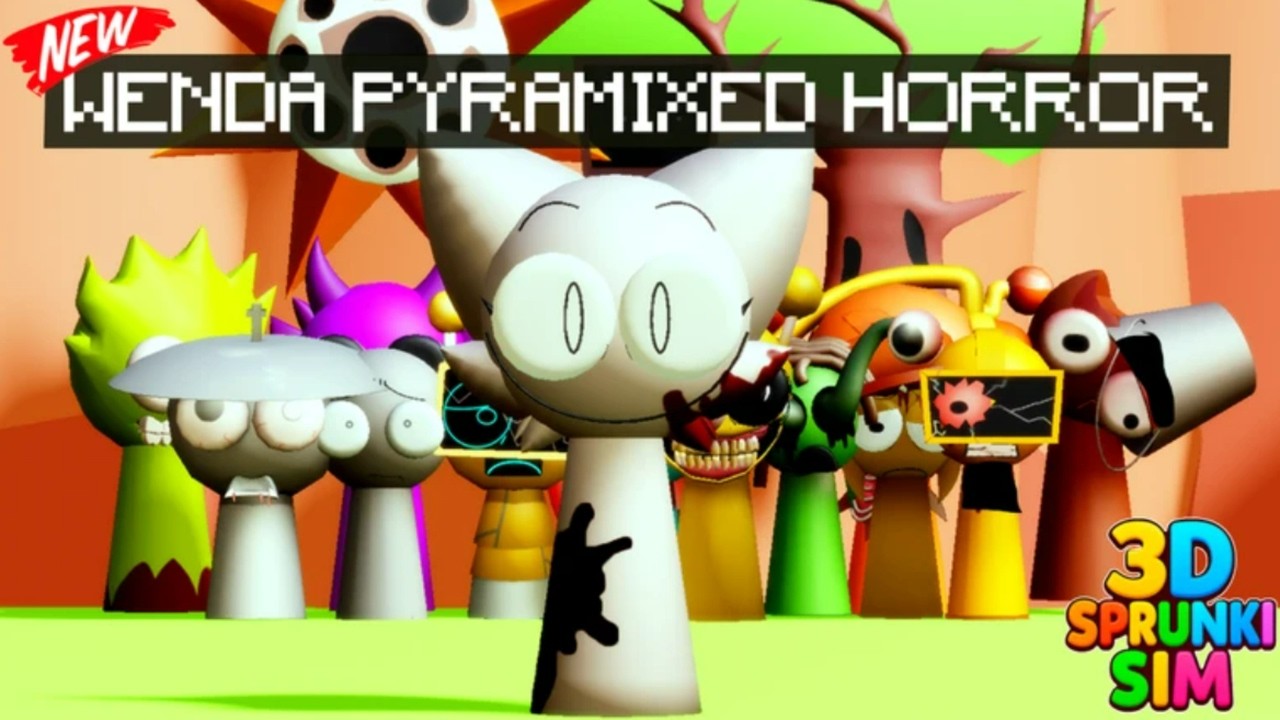 How to get Wenda Pyramixed Horror Badge Morphs In 3D Sprunki SIM - Roblox