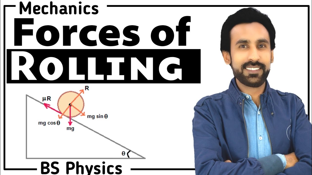 Lec 8- Forces Of Rolling  - Rolling Down on An Inclined Plane ||  Mechanics For BS and BSc