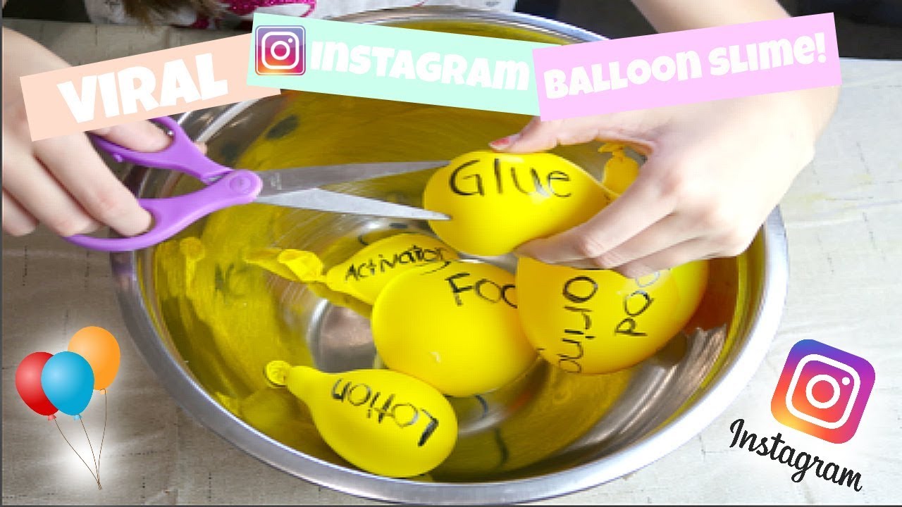 BALLOON SLIME! MAKING SLIME WITH BALLOONS!