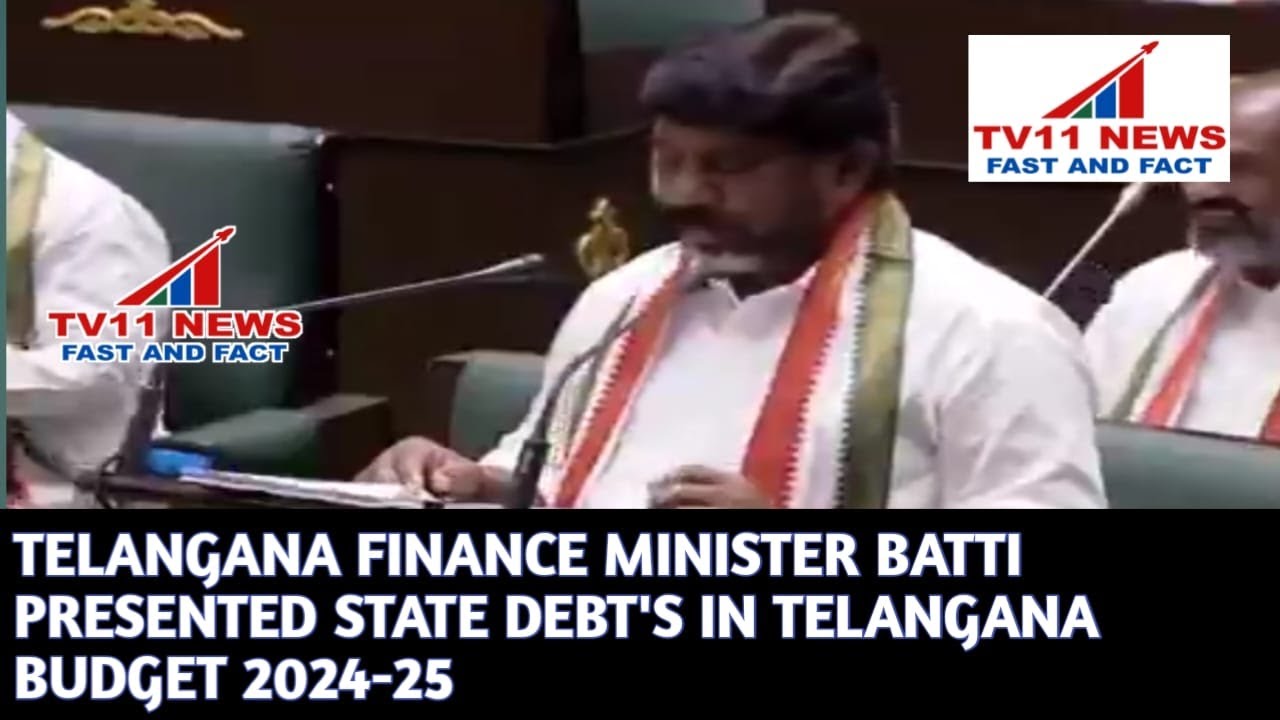 TELANGANA FINANCE MINISTER BATTI PRESENTED STATE DEBT'S IN TELANGANA&nbsp;BUDGET&nbsp;2024-25