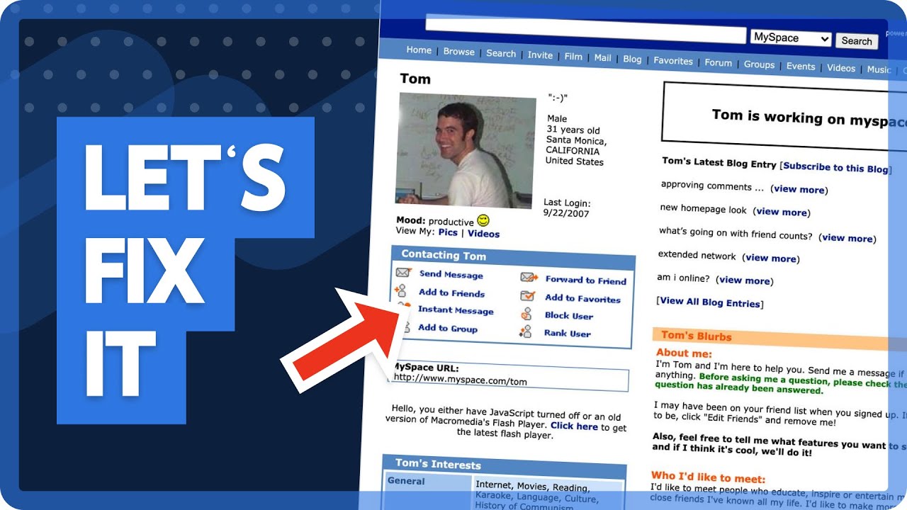 I redesigned MySpace for 2023 | Speed UX/UI Design