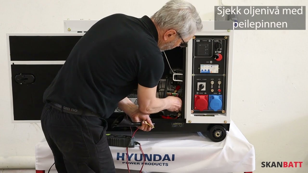 Klargjøring av Hyundai dieselaggregat