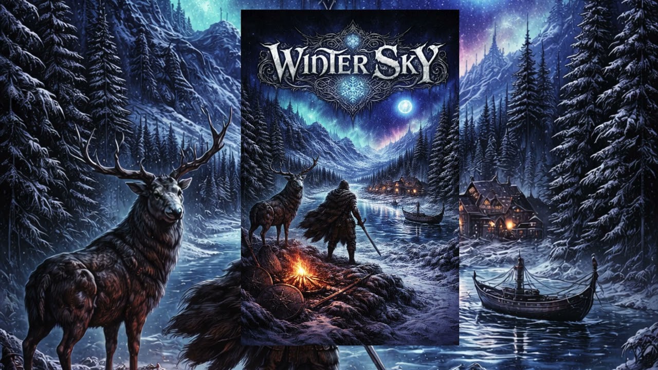 winter sky- Folk Polka (AI FOLK METAL GENERETED)