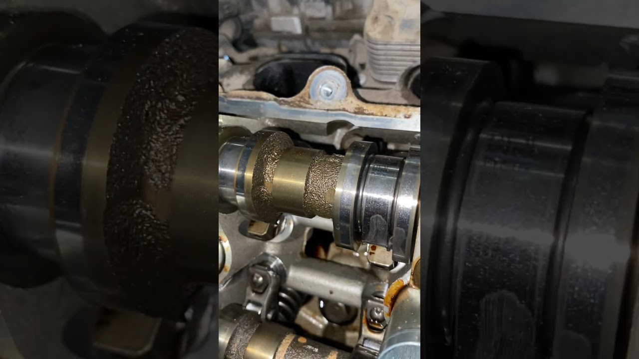 2020 #Jeep #Wrangler 3.6L. What caused this intake cam damage? Bank 1