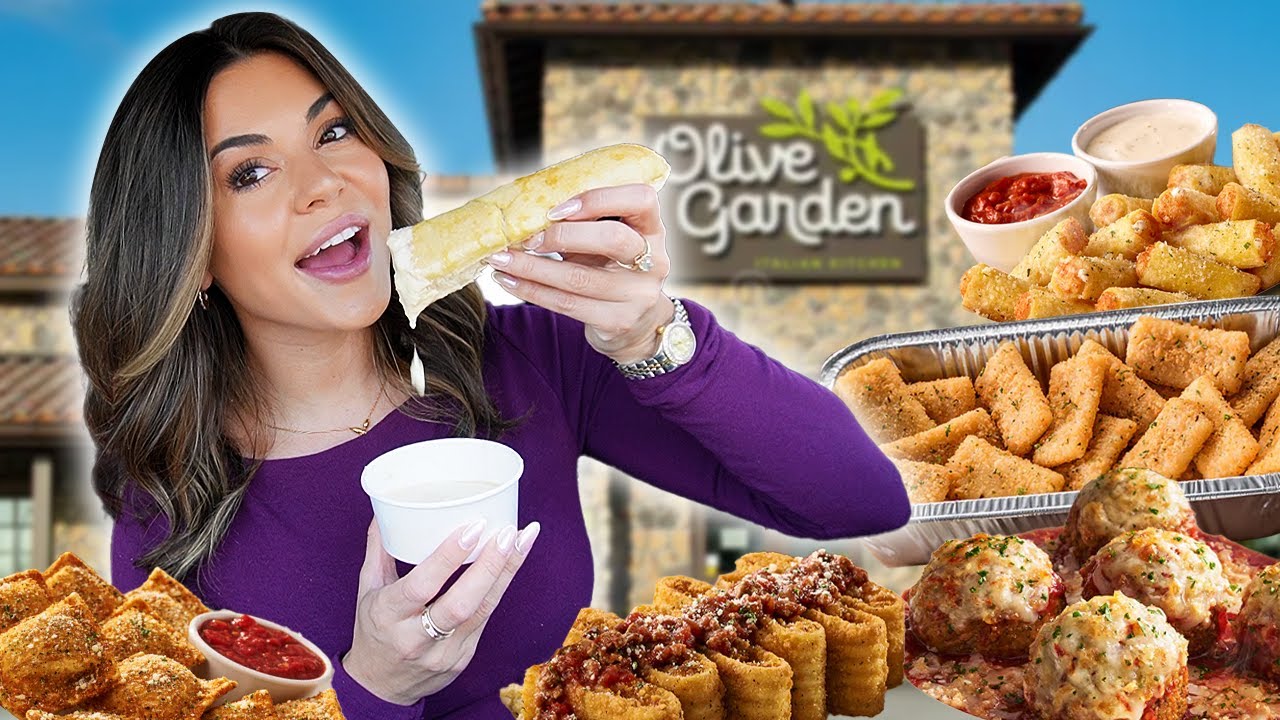 I Tried Every Appetizer at Olive Garden — Everything I Loved (and Didn’t!) 😜