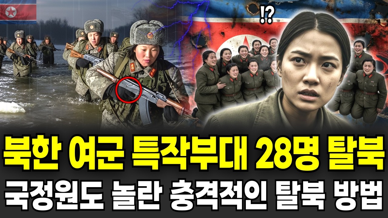 북한 최전방 여군 특작부대 28명 집단 탈북. 반드시 살아야 했던 모두가 생존한 국정원도 놀란 충격적인 탈북 방법. 탈북이야기ㅣ탈북사연ㅣ탈북민사연ㅣ북한이야기ㅣ북한사연