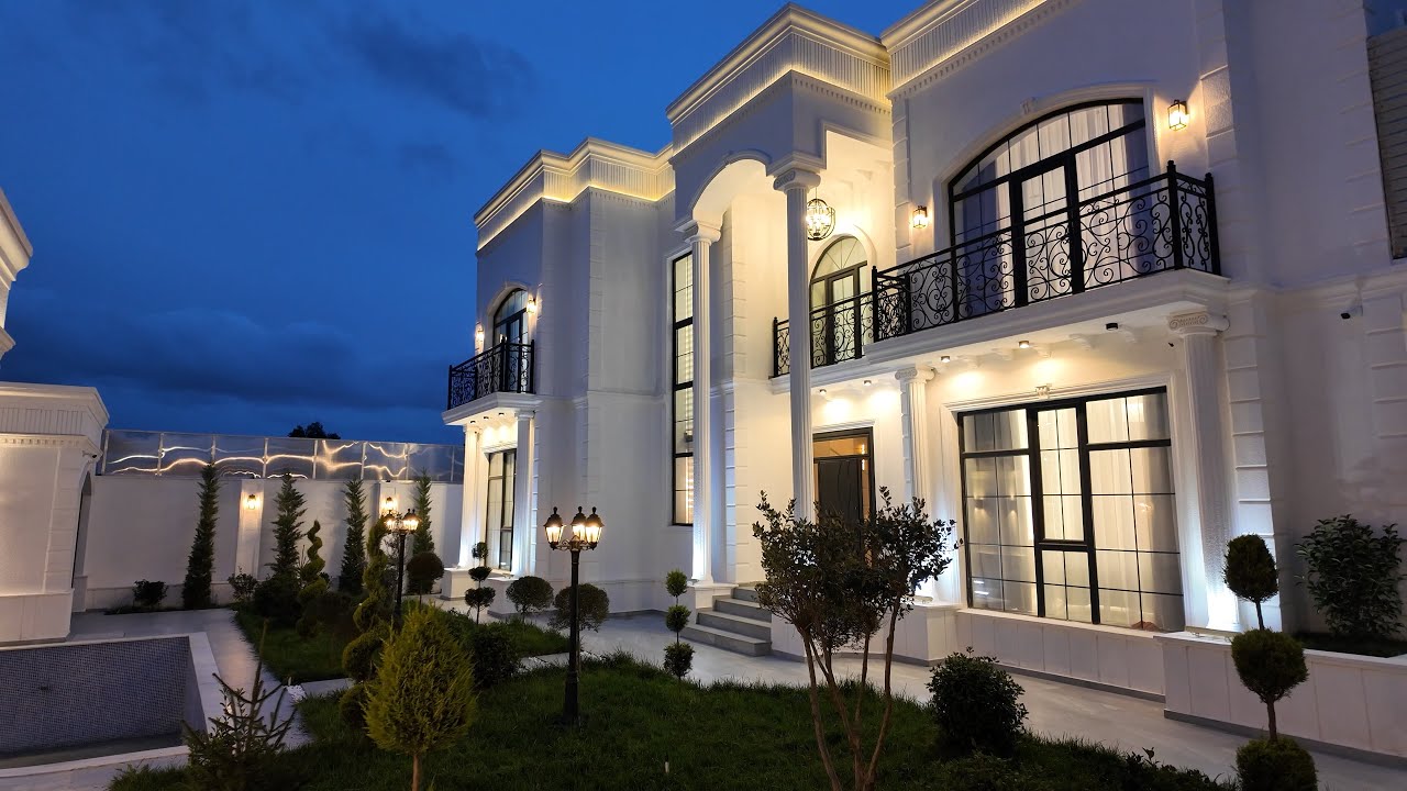 Luks ve Estetikanin Zirvesi – 7 Otaqli Neoklassik Yeni Villa Satilir #villa #neoclassical