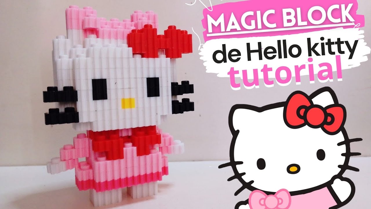 Como construir a Hello kitty tutorial | Magic Block instrucciones #tutorial