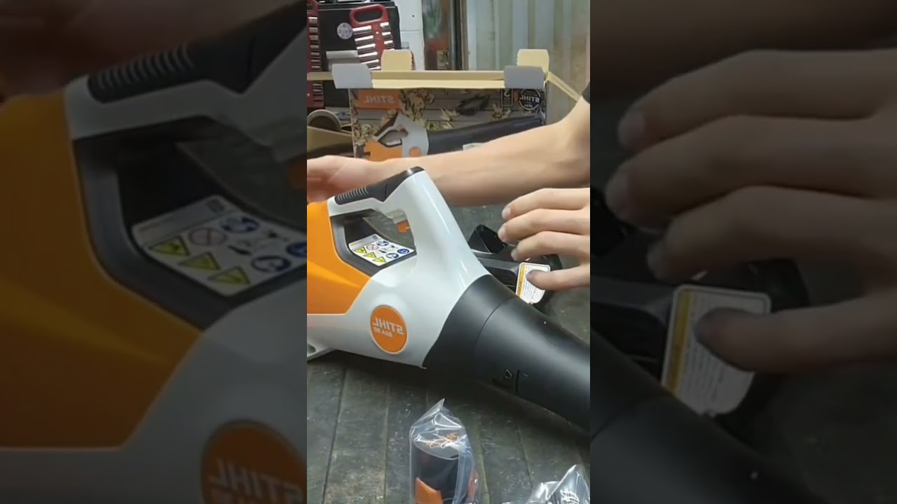 The new Stihl BGA 30 battery blower #blower #stihlusa #stihlusa #andygrammer #battery #leafblowers