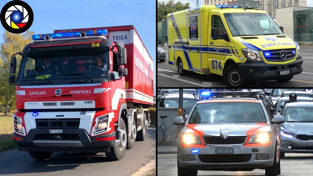 Sapeurs-Pompiers, Police, Ambulances - Compilation