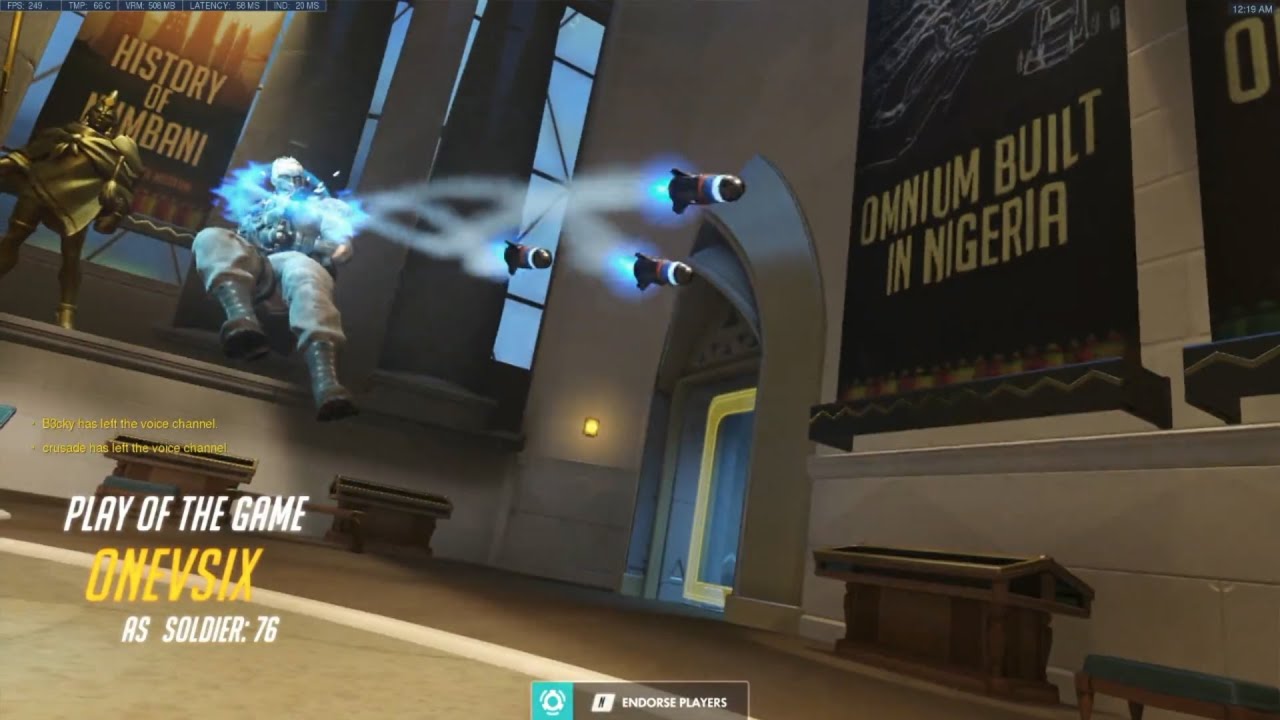 Overwatch Tracking God Kabaji Goes Insane As Soldier 76 - Human Aimbot -