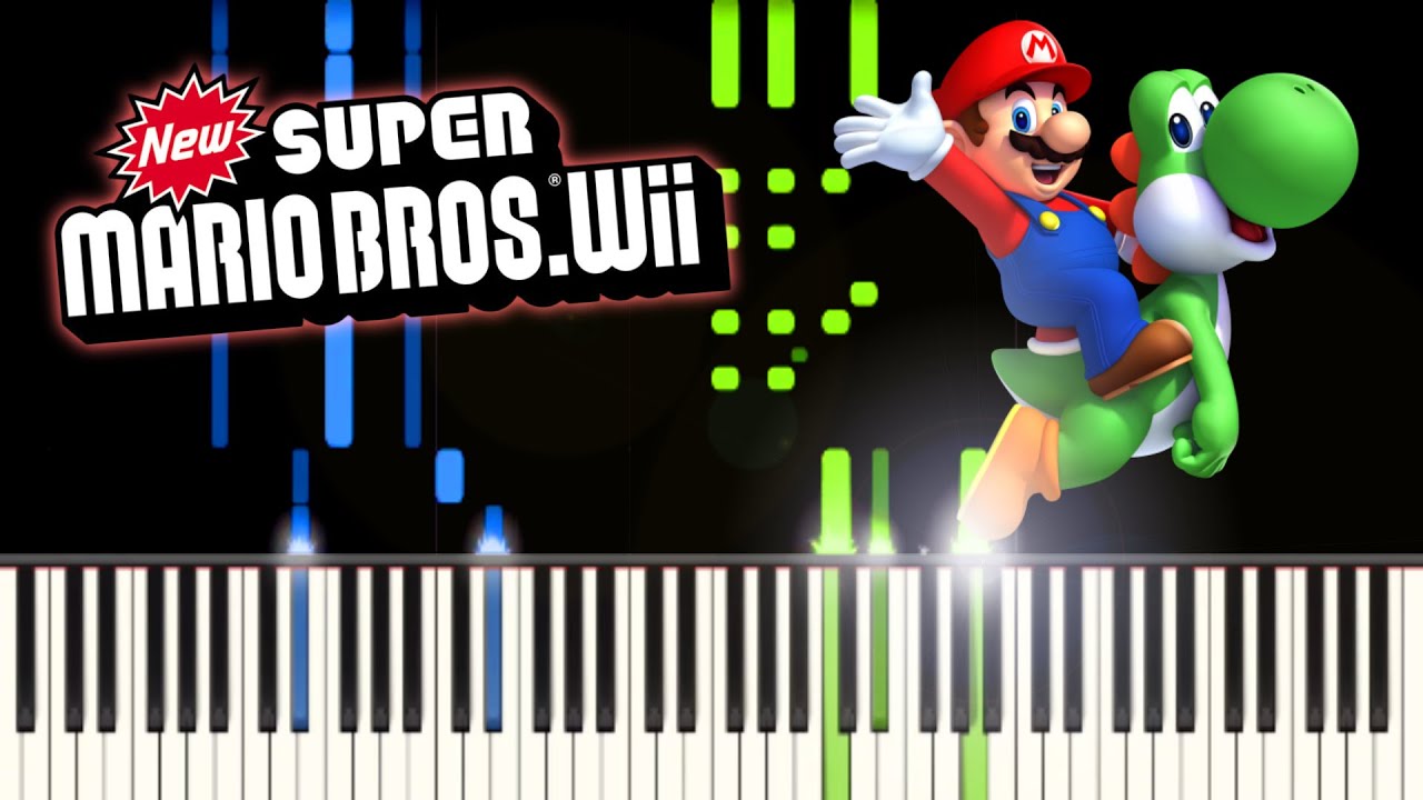 New Super Mario Bros. Wii - Staff Roll [Piano Tutorial]