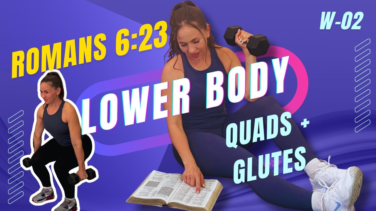 20-минутная тренировка для нижней части тела с гантелями дома | Christian Fitness | 40 дней процв...