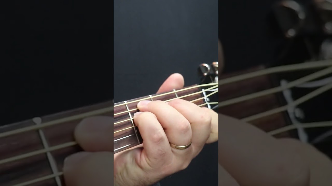 Как играть аккорд Csus на гитаре