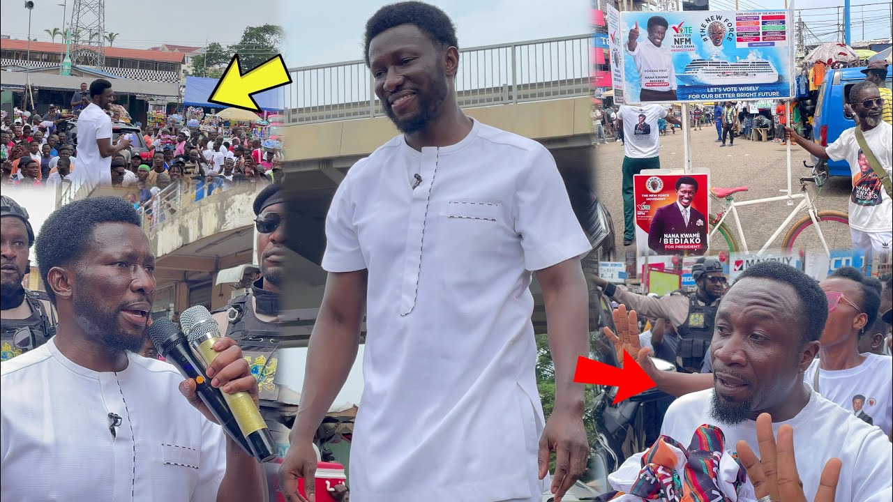 Eii🔥Circle On Fire as Nana Kwame Bediako Cheddar Storms to continue his Campaign In Accra; Massive😱