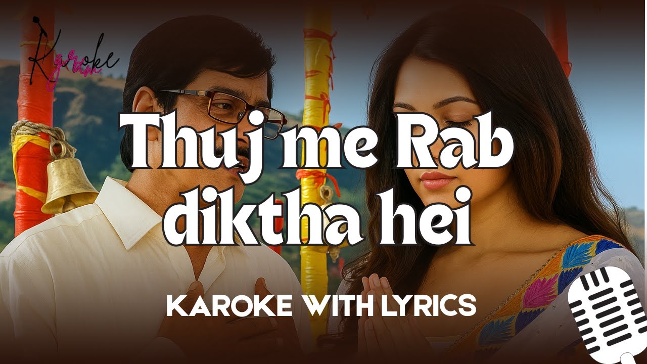 thujh me rab diktha hei | karaoke with english  lyrics | full song from movie rabne bana di jodi