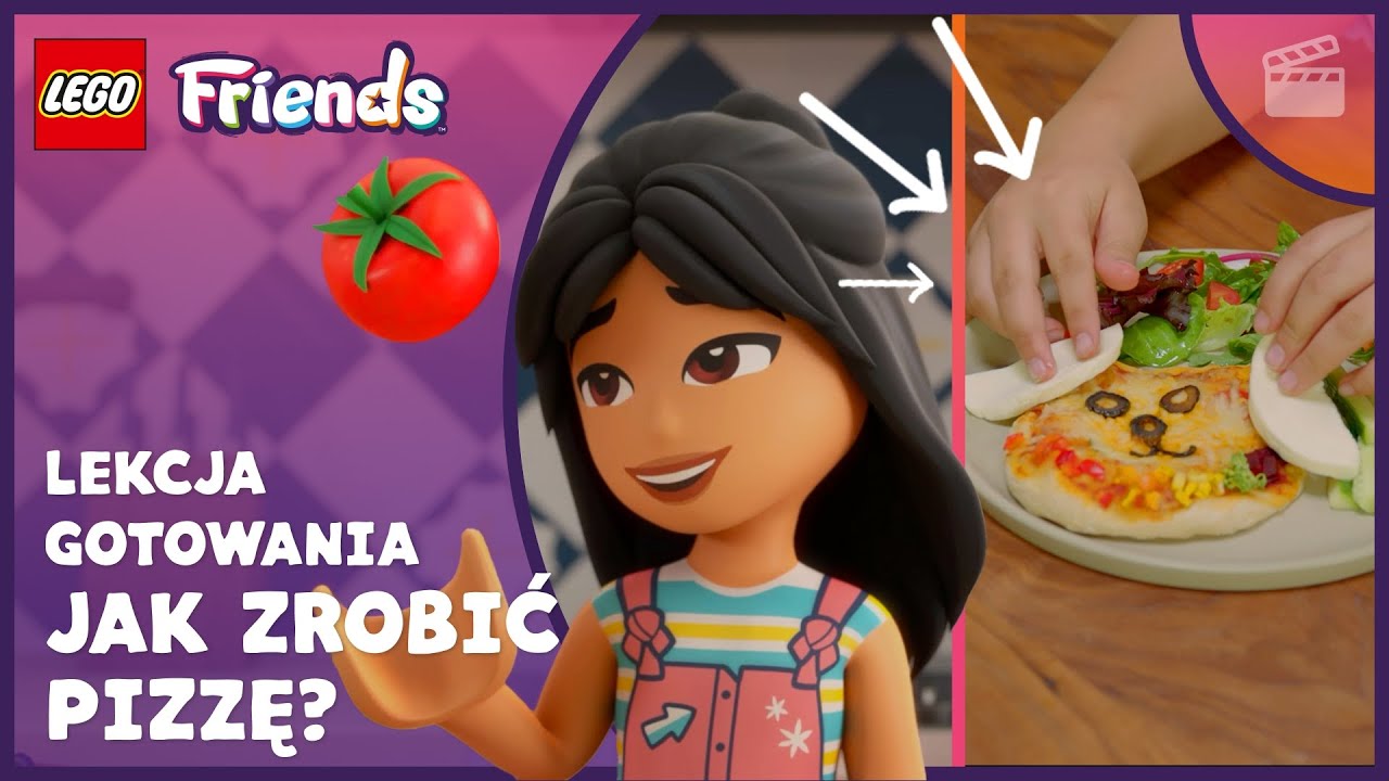 Przygotowanie minipizzy (z niespodzianką!) | Przepis | Lekcje gotowania LEGO Friends