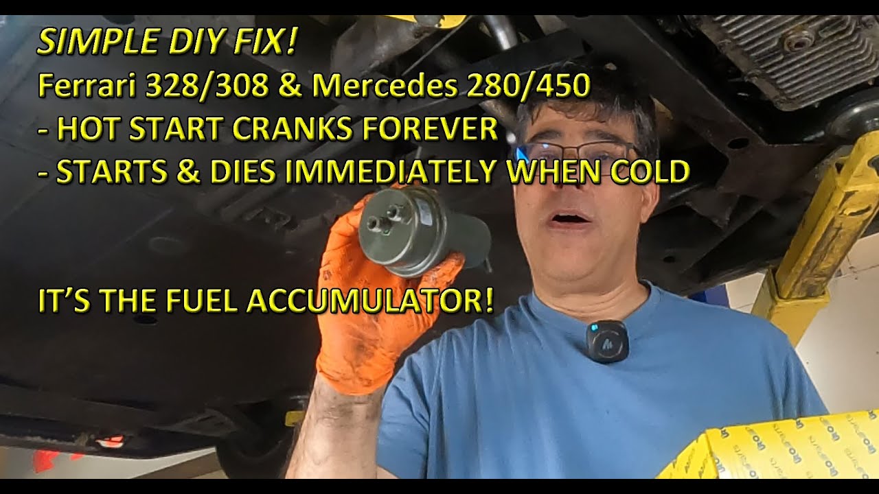 Решение проблемы сложного горячего запуска Ferrari 328/308 и Mercedes 450/280/500 с аккумулятором...