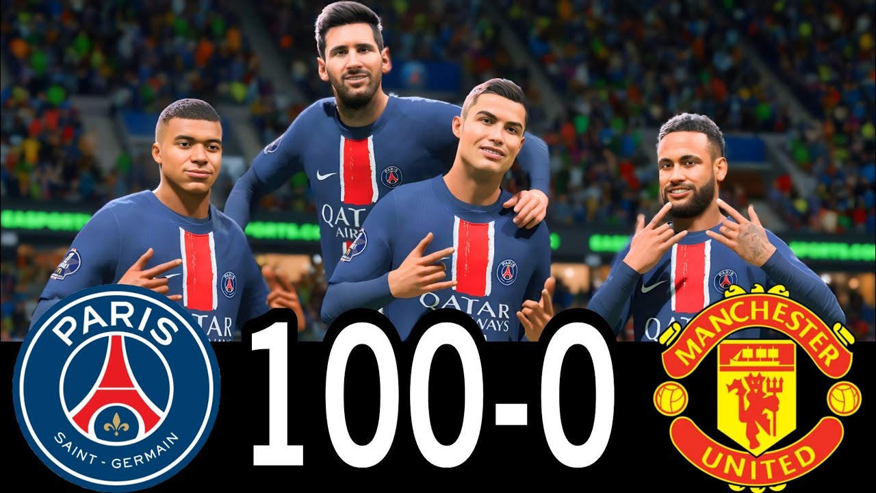FC 25 -MESSI RONALDO NEYMAR & MBAPPE | ALL STARS |  AL NASSR 100-0 MANCHESTER UNITED