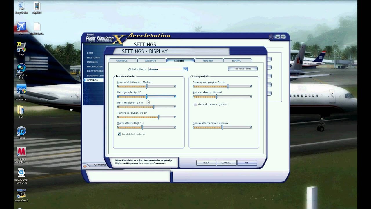 My FSX Settings - How to Get Good Frames in FSX