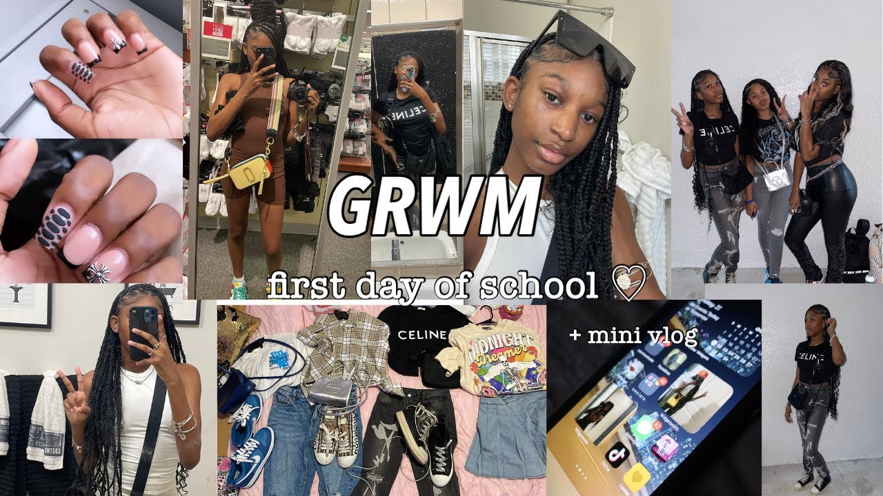 GRWM: First day of freshman year + preparations || More of myaa #grwmfirstdayofschool #like #grwm