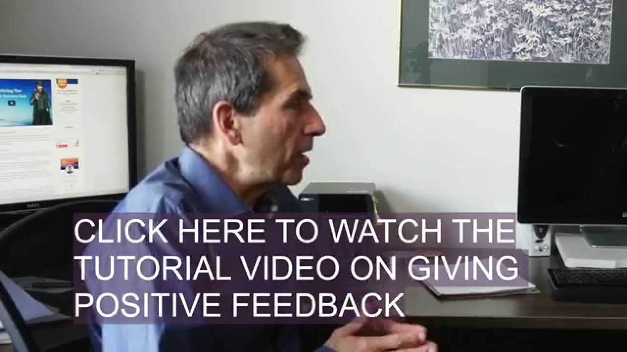 Example of Giving Positive Feedback