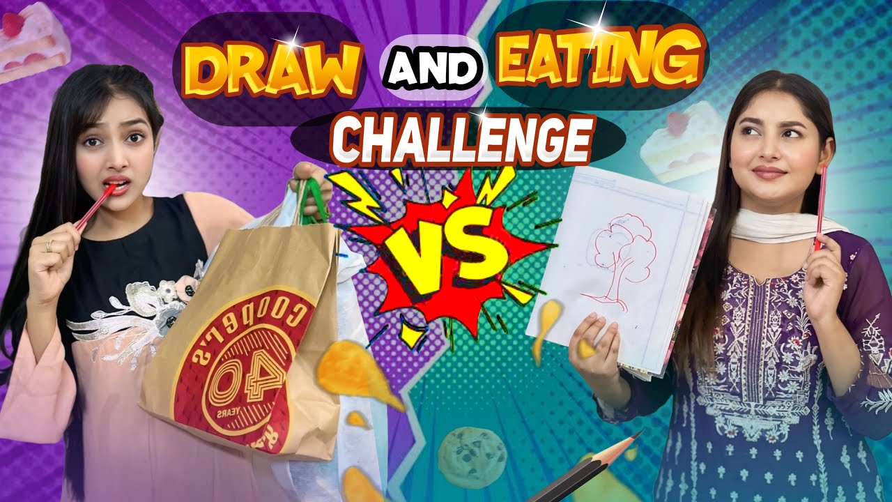 Draw & Eating Challenge | ছবি আর্ট করে কে জিতে নিলো সব পুরুষ্কার | Jahan Ontora | Sanjida_Snigdha