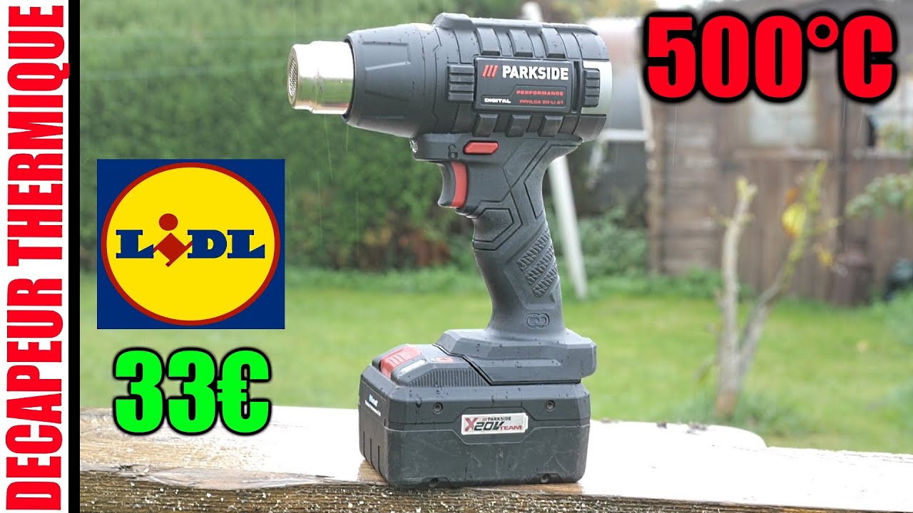 LIDL Беспроводной термофен PARKSIDE PERFORMANCE PPHLGA 20-Li A1  550°C 20V Cordless Heat Gun