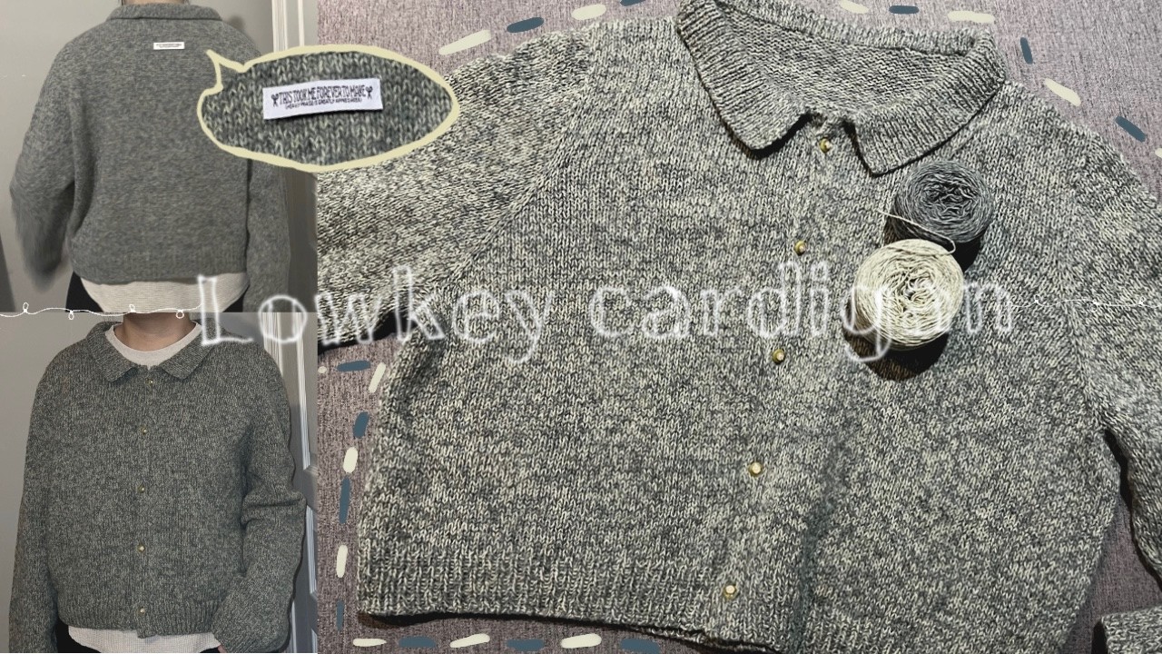 每月一編🧶 | Lowkey Cardigan 로우키가디건 🌲 混線就是美の森林系選色