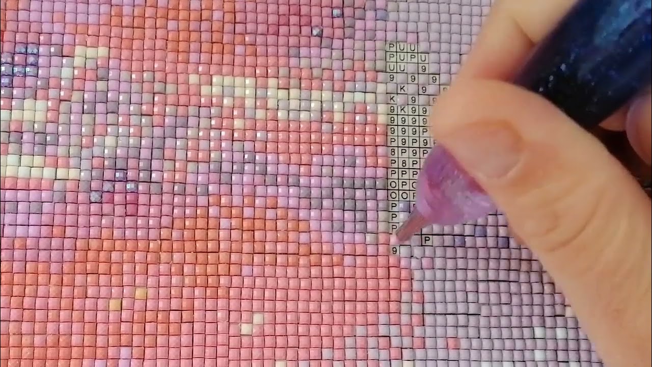Diamond painting Mystery mit AB Steine 53/63