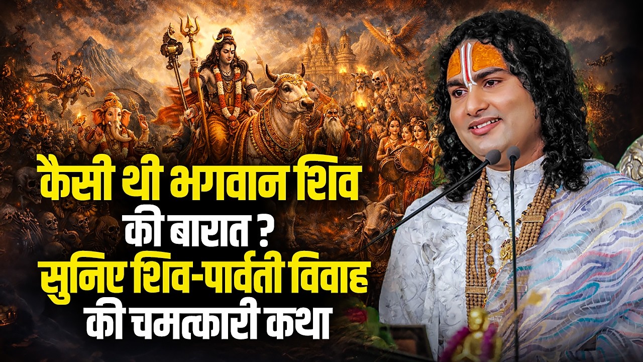 कैसी थी भगवान शिव की बारात? सुनिए शिव-पार्वती विवाह की चमत्कारी कथा | अनिरुद्धाचार्य जी महाराज