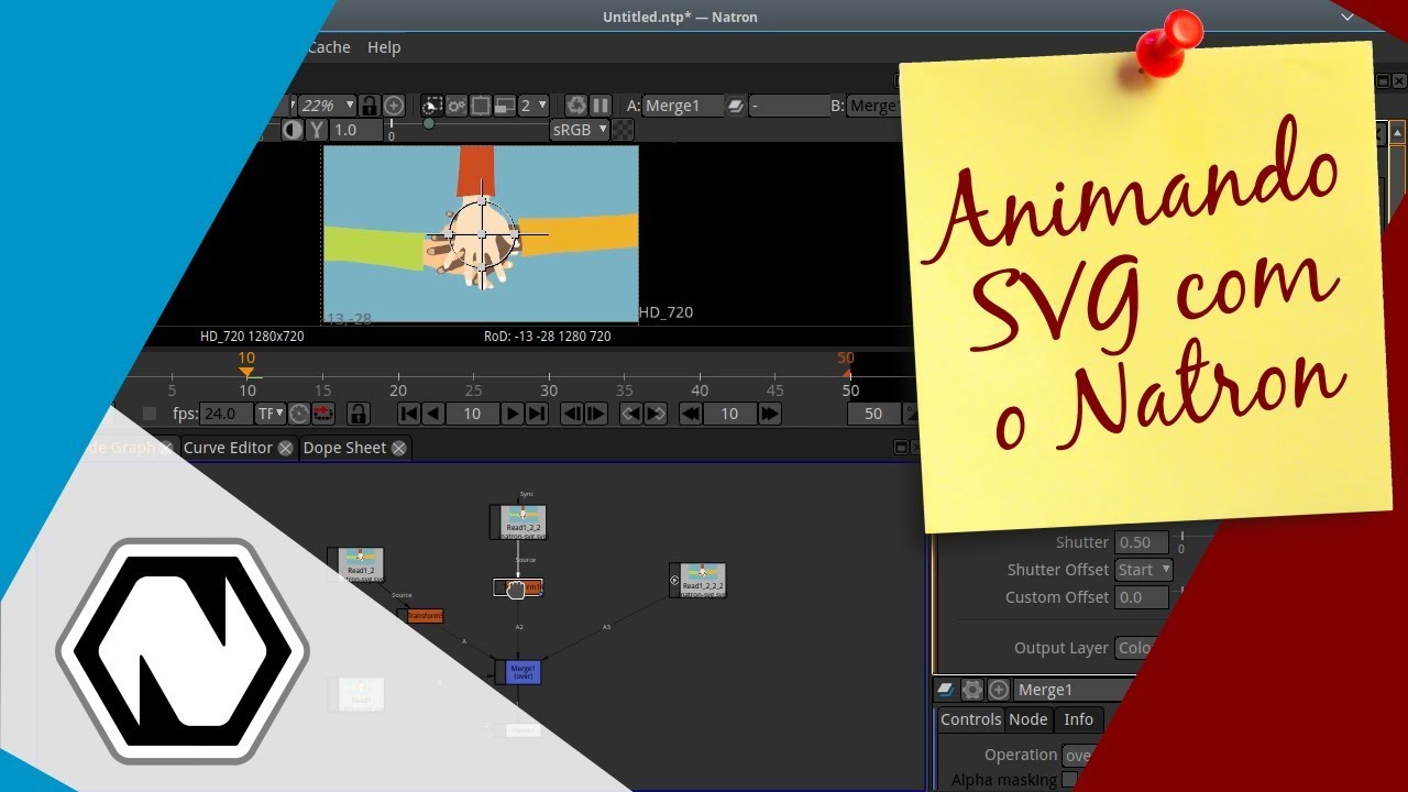 Animando um arquivo SVG no Natron