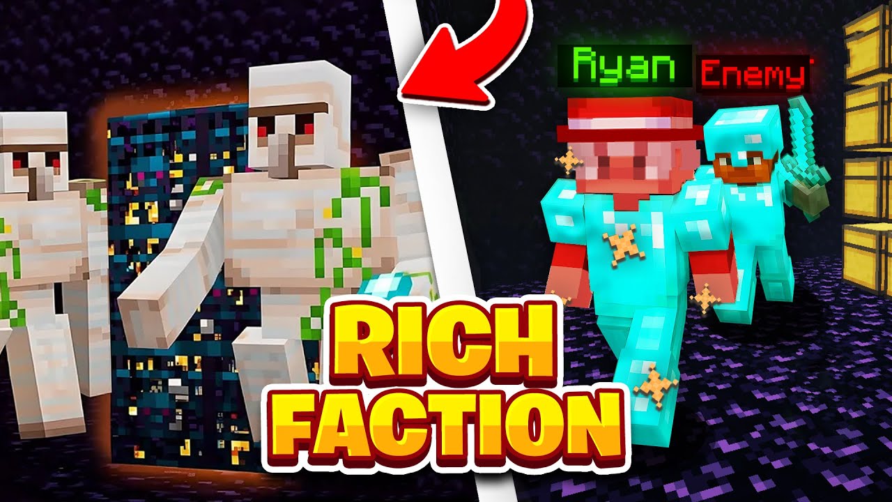  *RICH* ON *NEW* MINECRAFT FACTION SERVER | Minecraft Factions