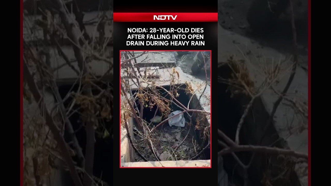 Noida Rain Tragedy: 28-Year-Old Dies After Falling Into Open Drain
