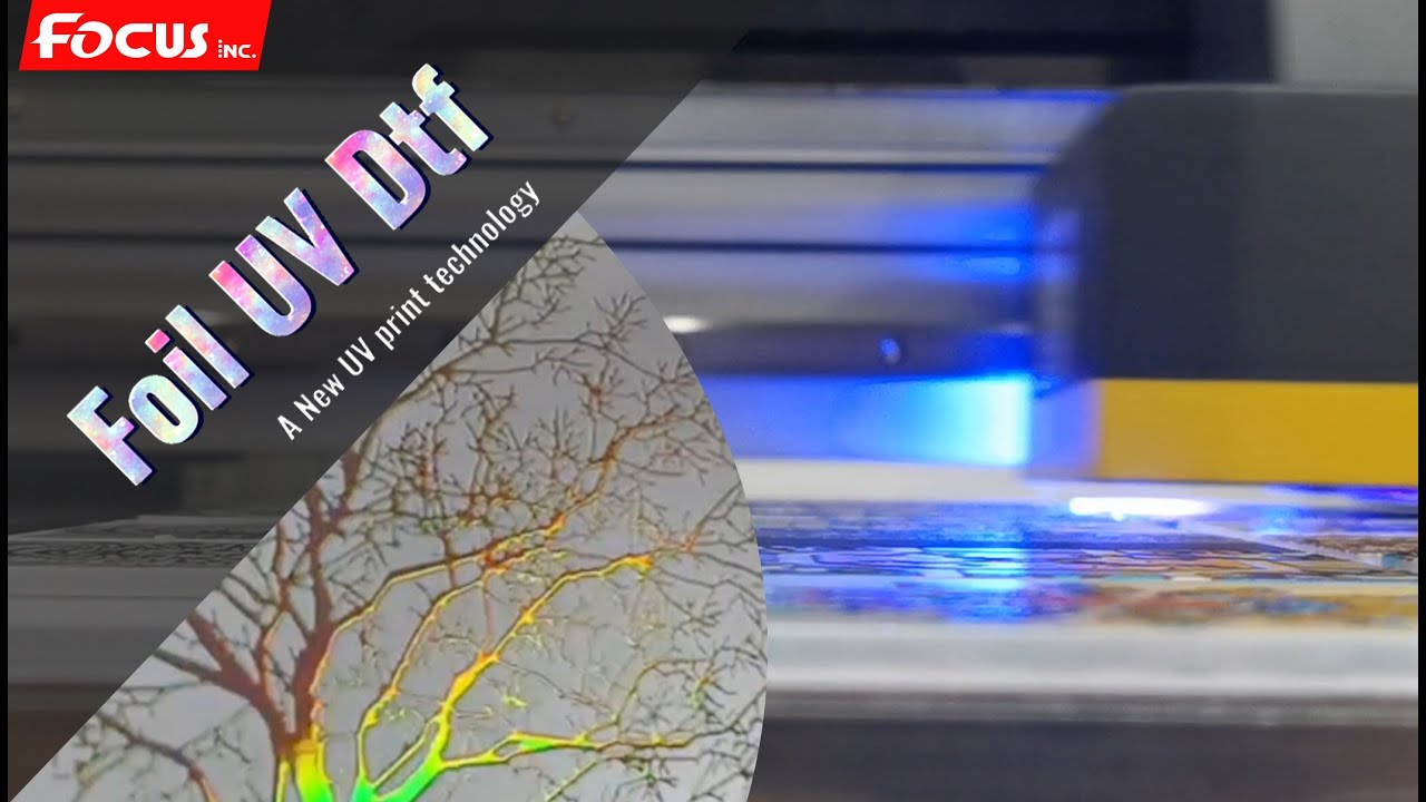 Focus Inc Newest Digital Varnish Foil/ UV  Foil/ Metallic Foil/ UV DTF Foil Printing Solution