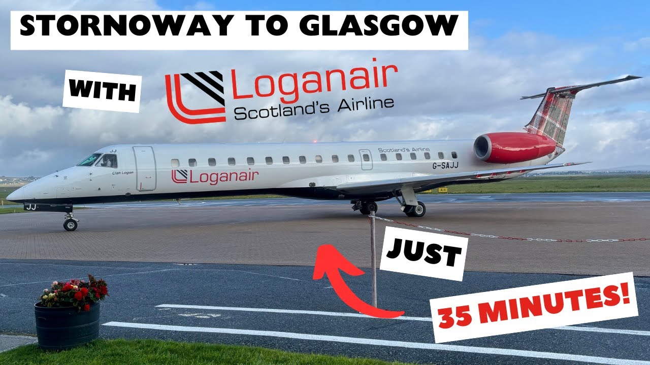 Самый быстрый способ покинуть острова? Из Сторновея в Глазго с Loganair!