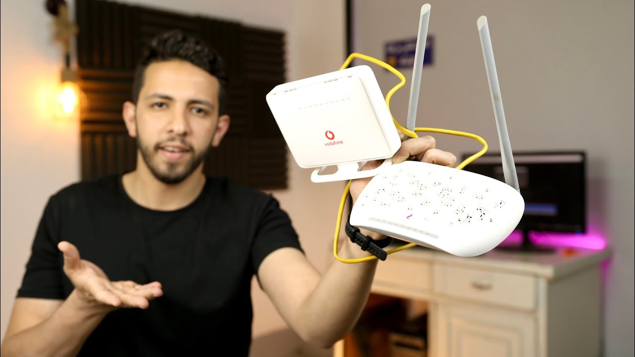 طريقة تشغيل راوترين على نفس الخط| تحويل الراوتر الى اكسس we&vodafon