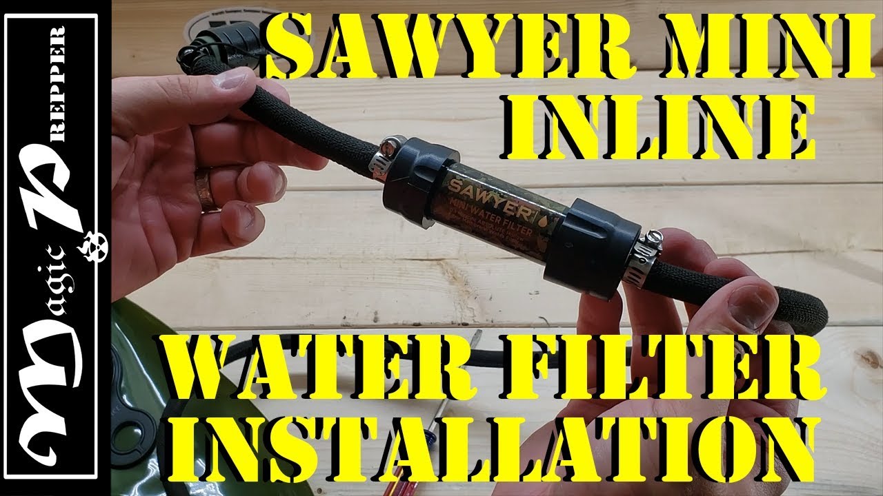 Sawyer Mini Inline Water Filter Installation : Long Term SHTF Survival Water Bladder Set Up