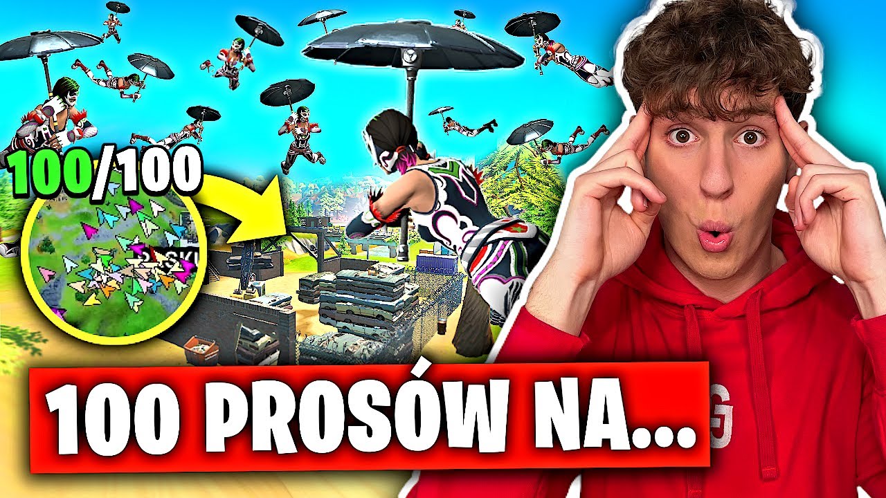 100 PROS&Oacute;W tylko na KAMI SPLITA w Fortnite