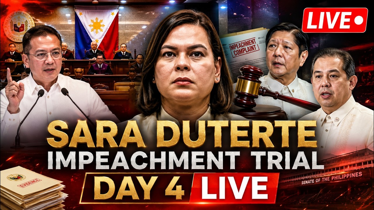 LIVE: Sara Duterte Impeachment Trial DAY 4 | Philippine Senate Hearing LIVE | High-Stakes Showdown