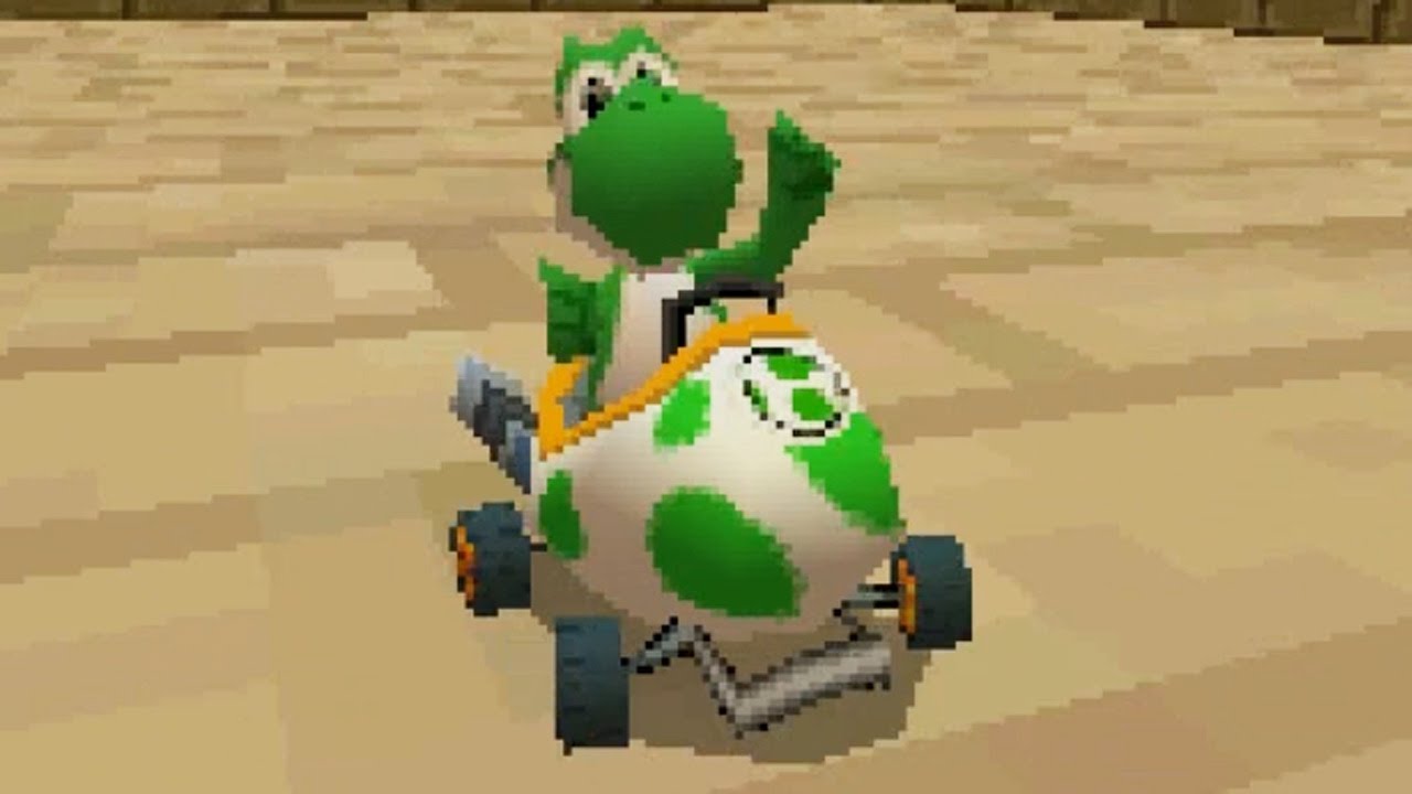 Mario Kart DS - 100cc Banana Cup Grand Prix (Yoshi Gameplay)