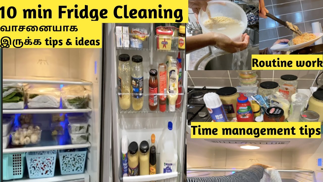 தமிழ்Vlog 19 / Fridge Cleaning Tips & Ideas / Fridge Organization in tamil | smart tamil family