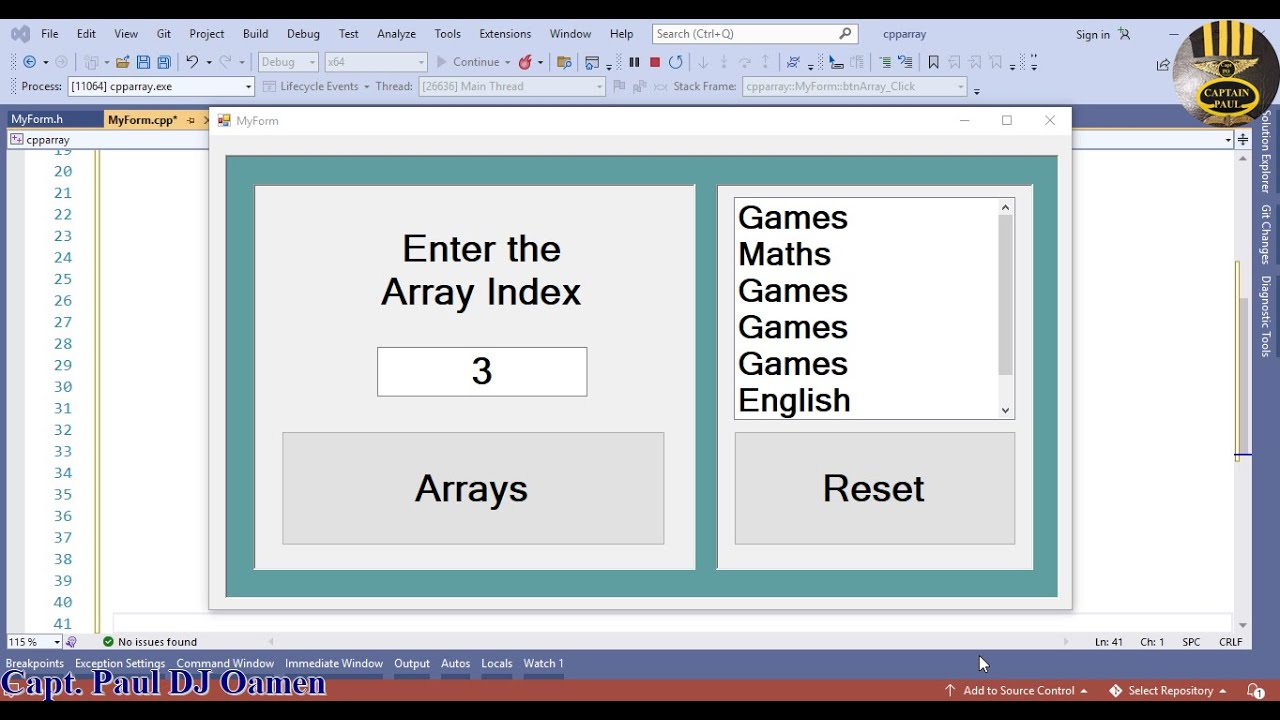 Visual C++ Array Tutorial for Beginners