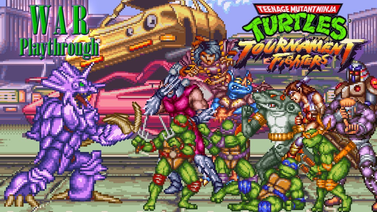 [RGP] WAR Playthrough - Hardest Difficulty (TMNT: Tournament Fighters - SNES)