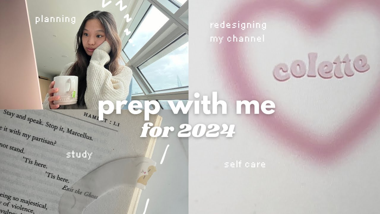 *productive* prep w/ me for 2024 vlog 💌 healthy goal setting, reorganising, lots of studying + tips