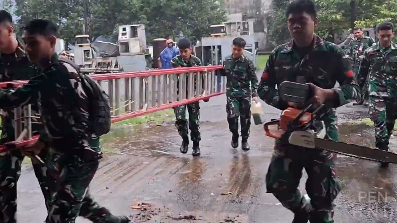 Latihan Kesiagaan I Lanud Sultan Hasanuddin Penanggulangan Bencana Alam